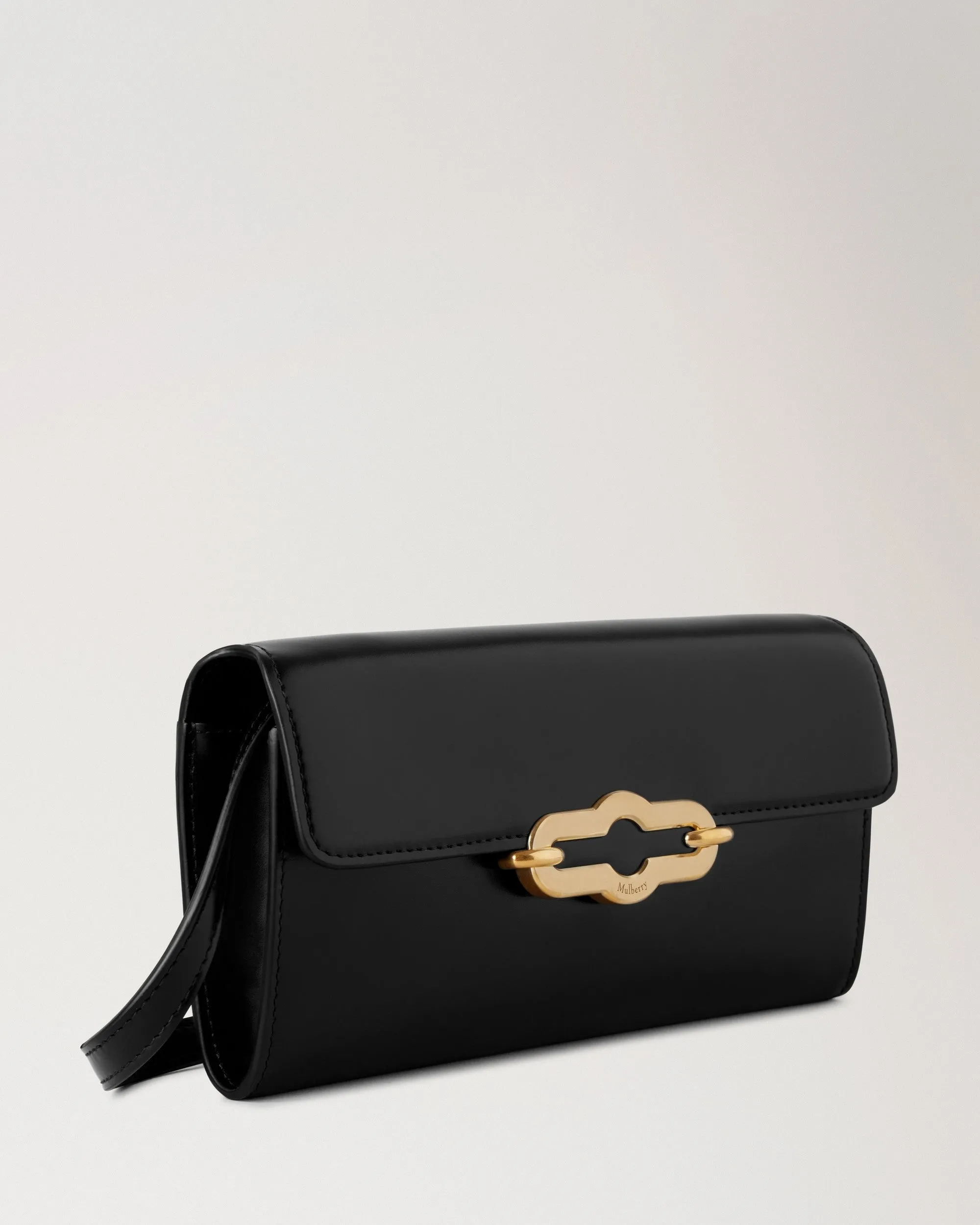 Pimlico Wallet On Strap Black Super Lux Calf