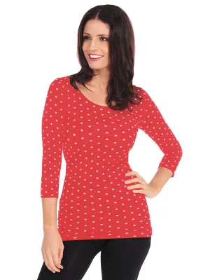 Pin Dot 3/4 Sleeve - FINAL SALE