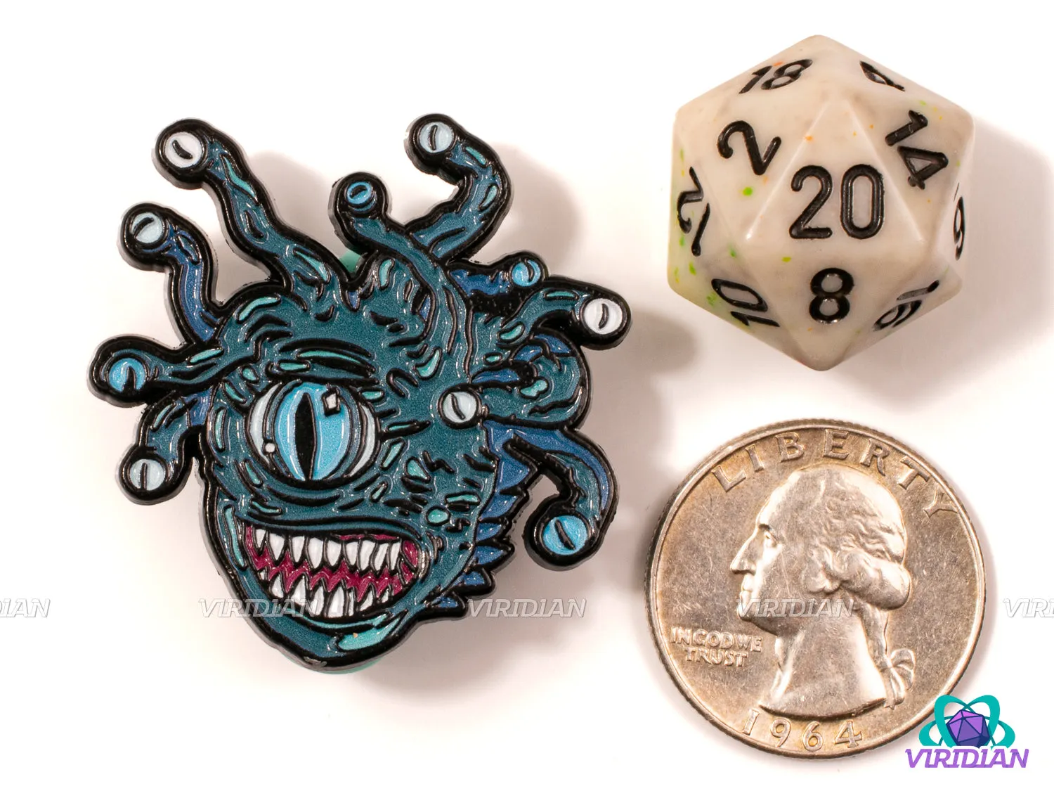 Pin Pals: Beholder (B-Grade) | Metal Enamel Lapel Pin | D&D-esque, Dnd, Fantasy Art | (1) Enamel Pin