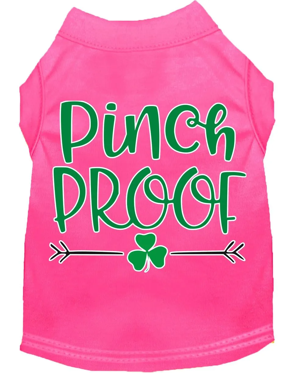 Pinch Proof Screen Print Dog Shirt Bright Pink Xxxl (20)