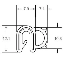 Pinchweld Black Seal Side Seal Small