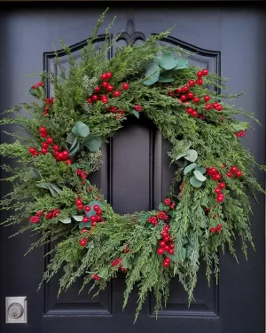 Pine and Eucalyptus Winter Wreath