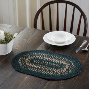 Pine Grove Braided Oval Placemat 12x18"