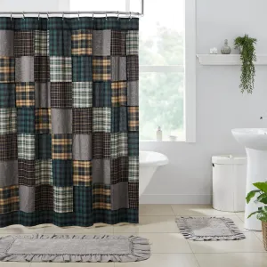 Pine Grove Patchwork Shower Curtain 72x72