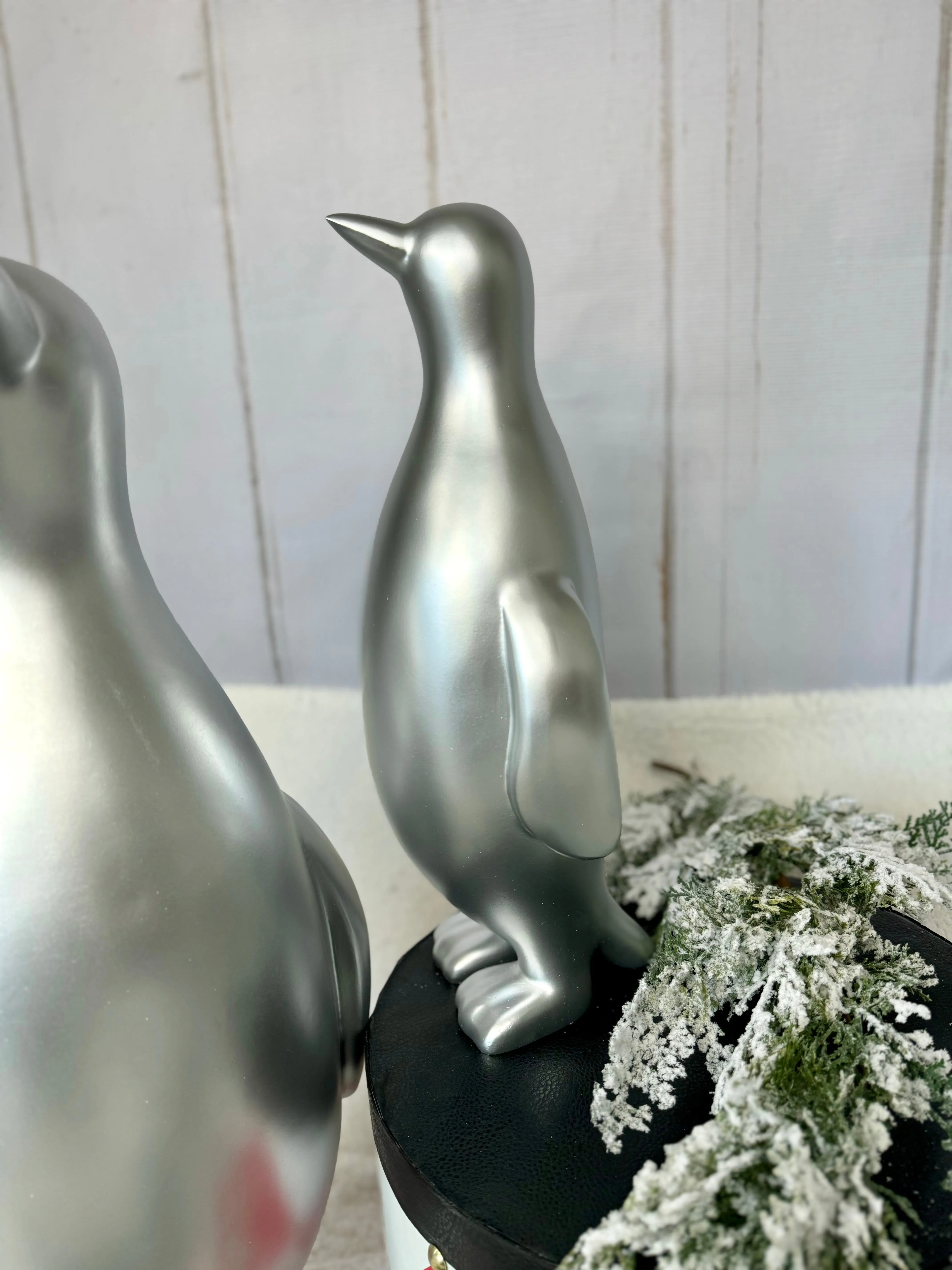 Pinguinos Plata set 3 / Penguins silver set of 3