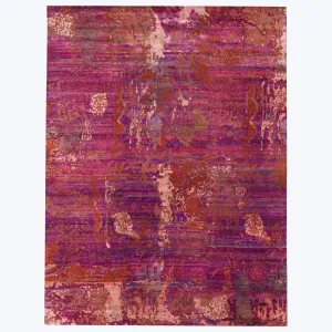 Pink Alchemy Transitional Silk & Wool Rug 9'10 x 13'10"