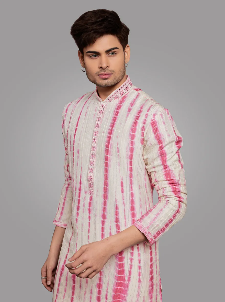 Pink & Green Kurta Pajama | TULA