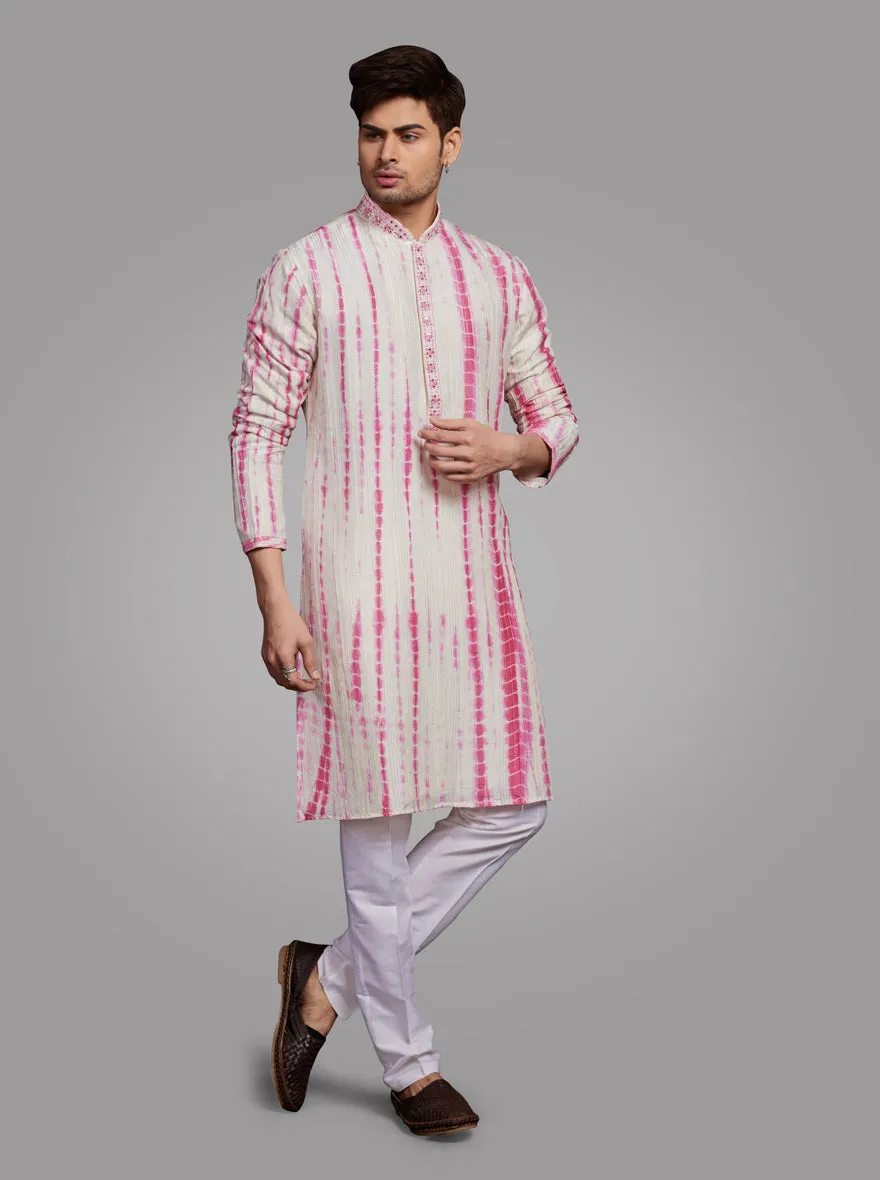 Pink & Green Kurta Pajama | TULA