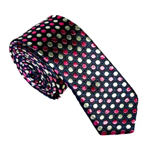 Pink & White Dots Necktie