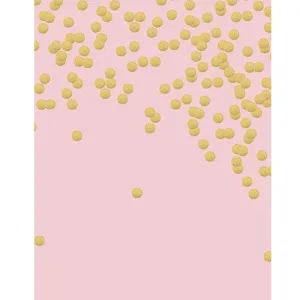 Pink and Gold Glitter Dots Backdrop