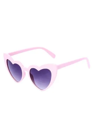 Pink Angular Heart Cat-Eye Sunglasses