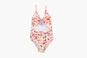 Pink Beach Cutout Swim