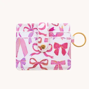 Pink Bows Card Keyring Wallet