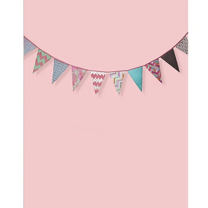 Pink Bunting Printed Backdrop