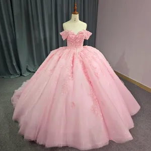 Pink Elegant Chic Evening Quinceañera Dress