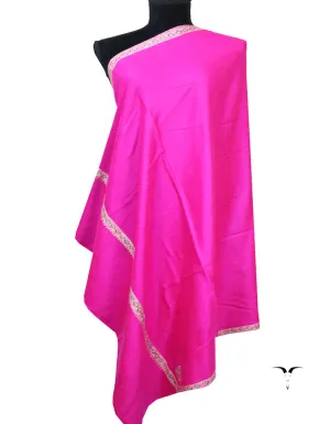 Pink Embroidery Pashmina Shawl 7297