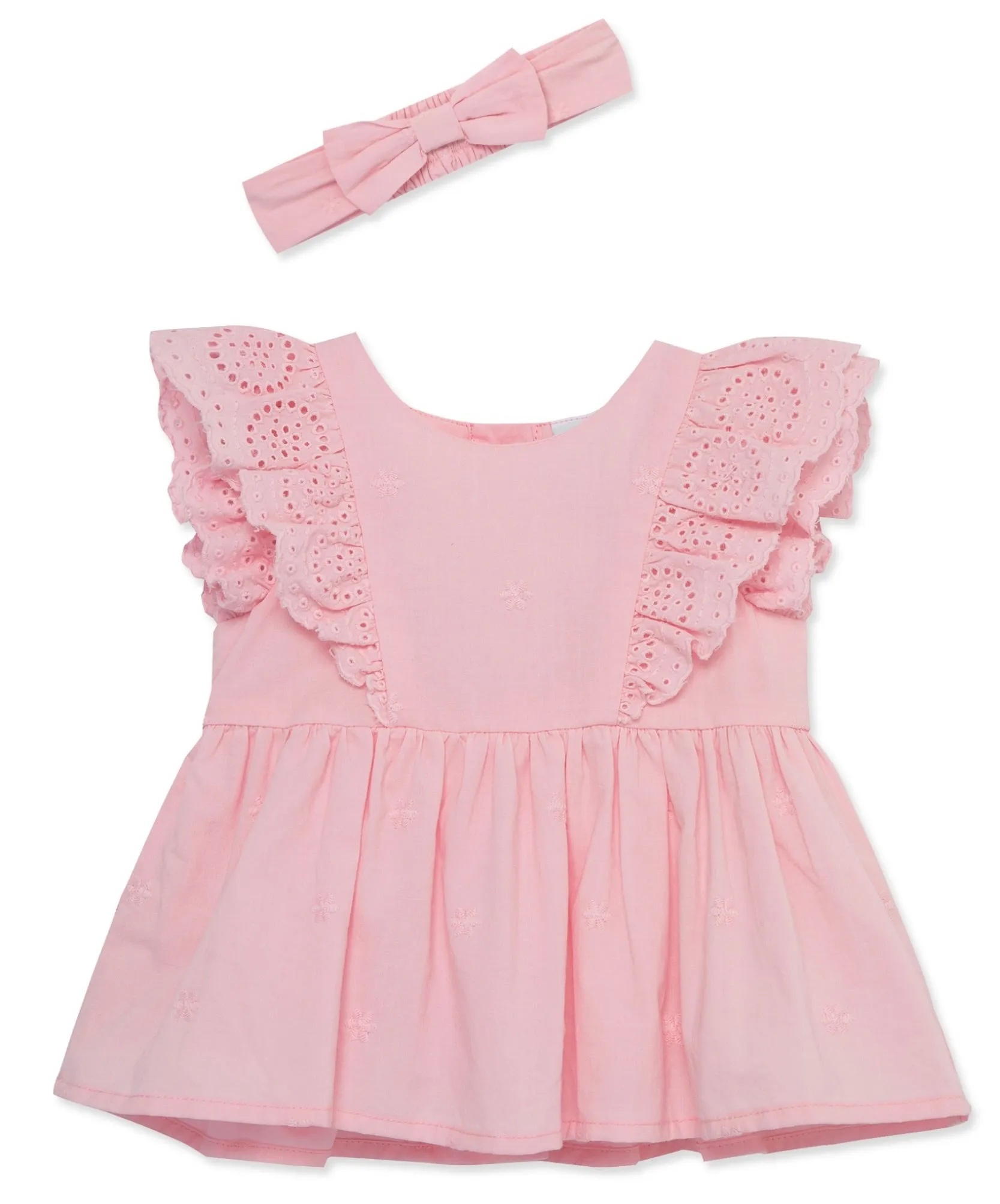 Pink Eyelet Sunsuit