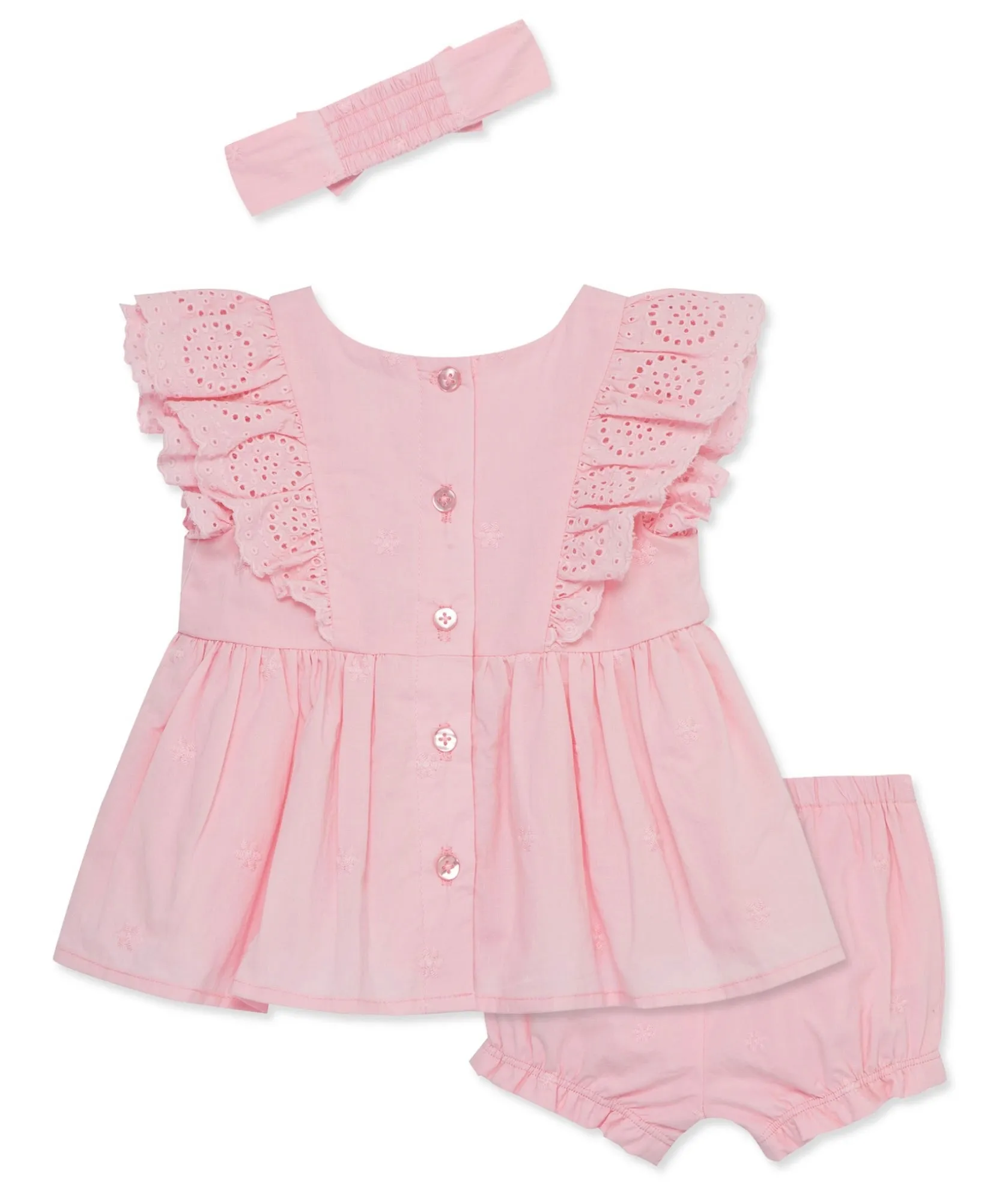 Pink Eyelet Sunsuit