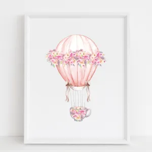 Pink Floral Hot Air Balloon