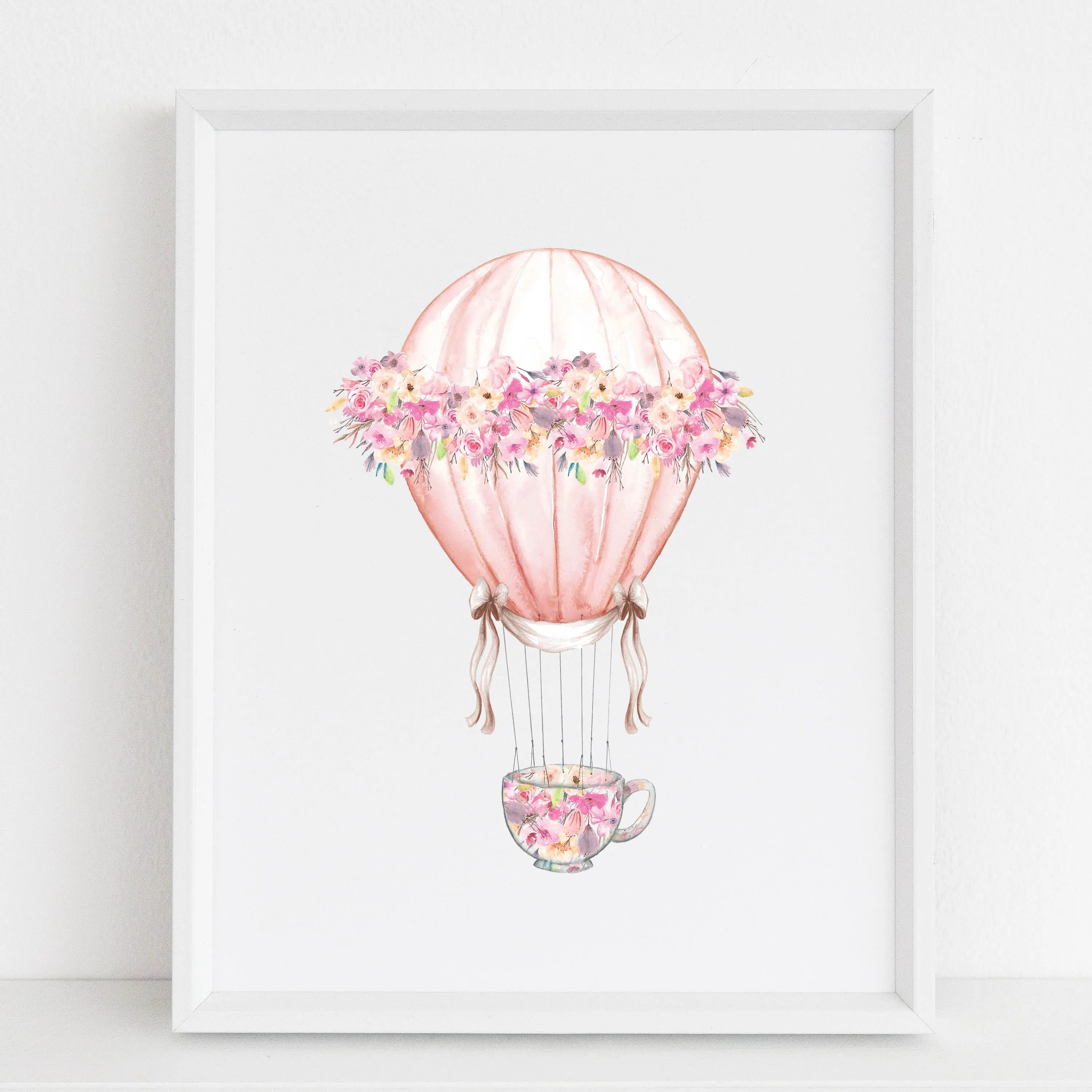 Pink Floral Hot Air Balloon