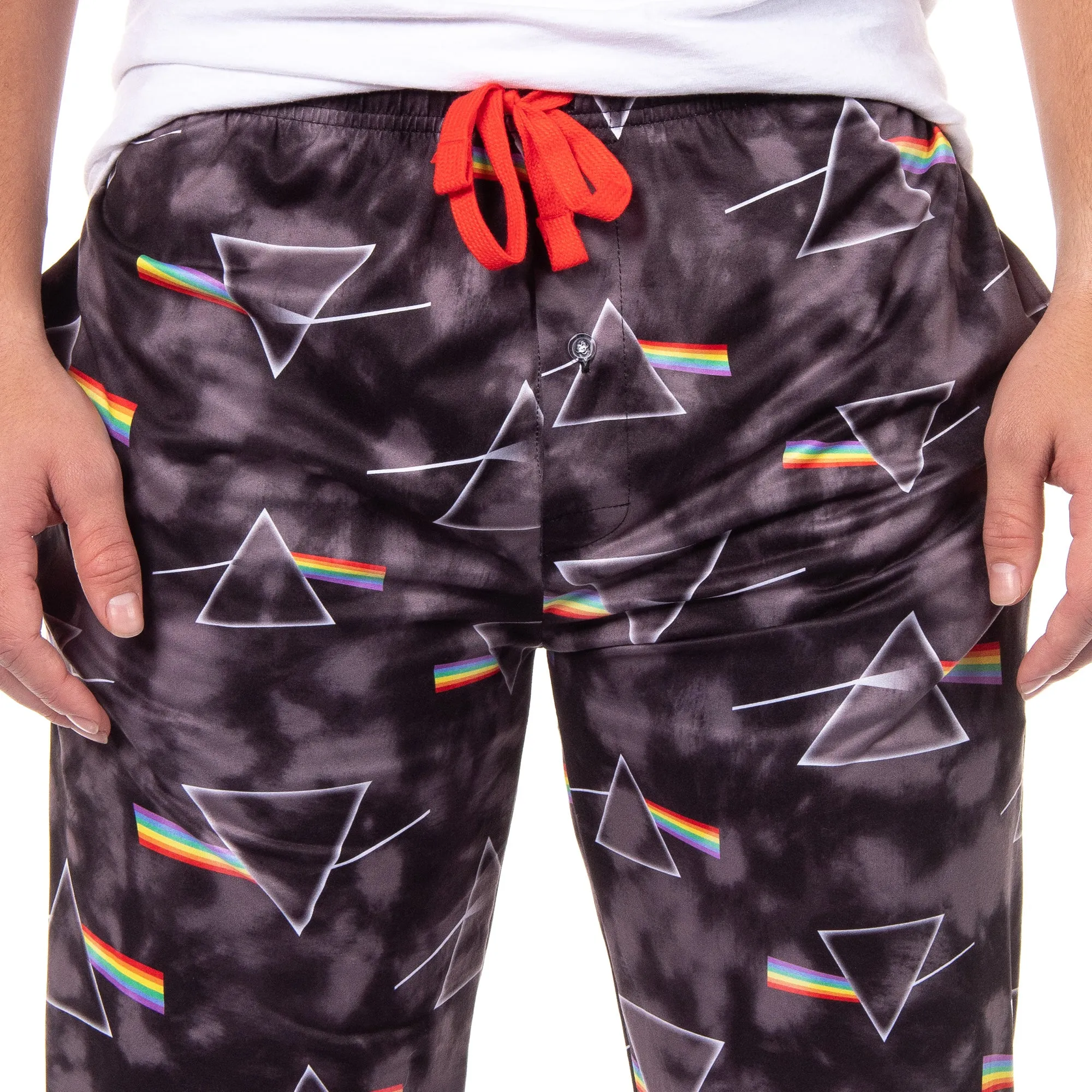 Pink Floyd Men's Dark Side Of The Moon Prism Tie Dye Adult Pajama Pants