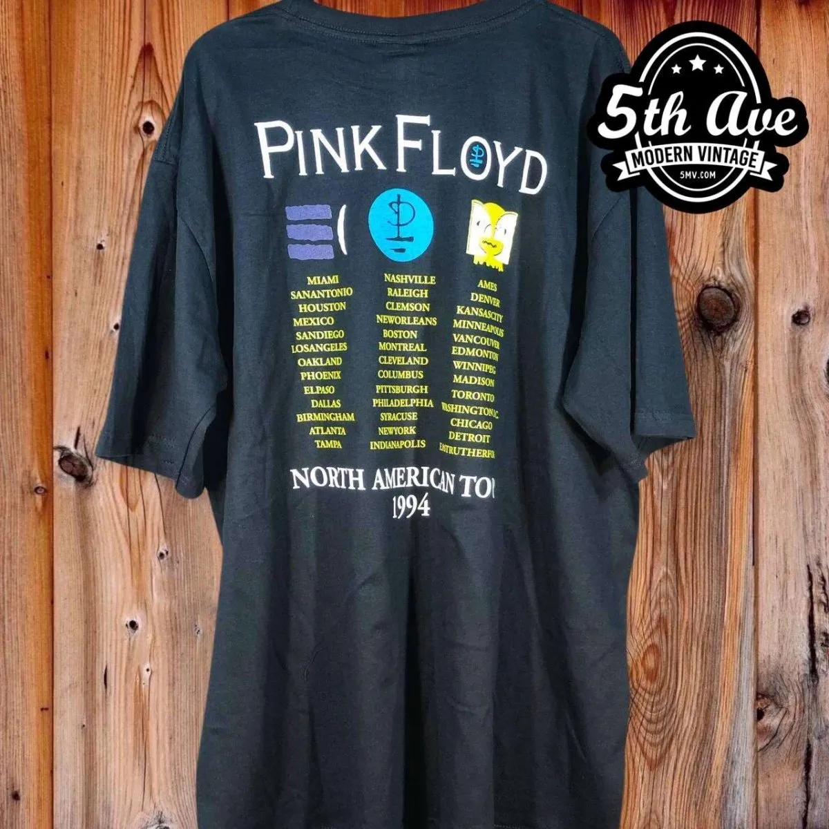 Pink Floyd North American Tour 1994 - New Vintage Band T shirt