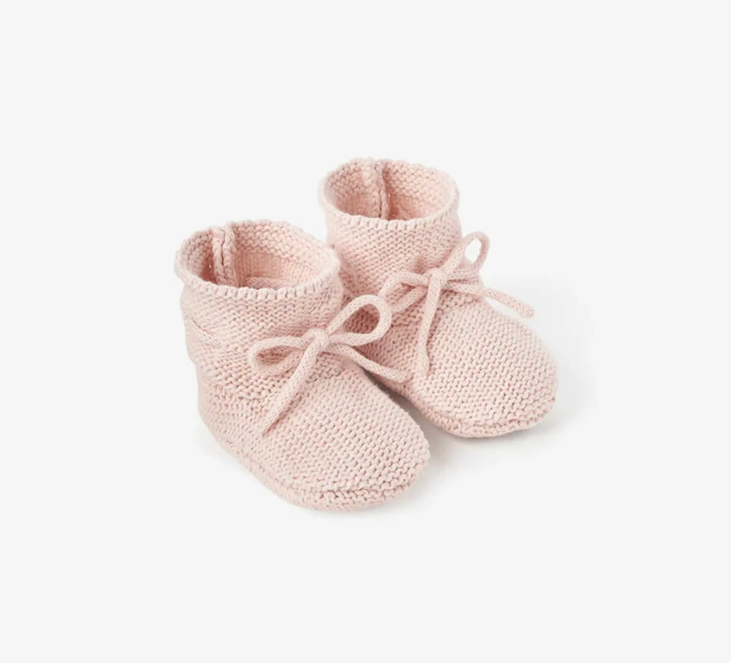 Pink Garter Booties by Elegant Baby