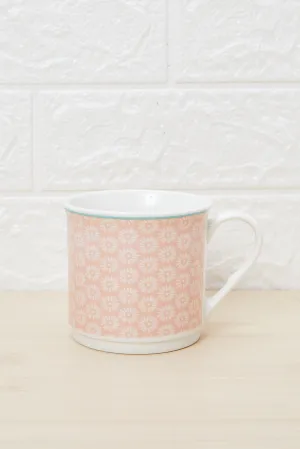 Pink Geometric Printed Mug