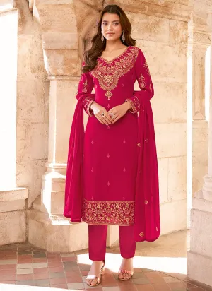 Pink Georgette Salwar kameez