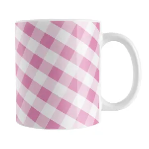 Pink Gingham Mug