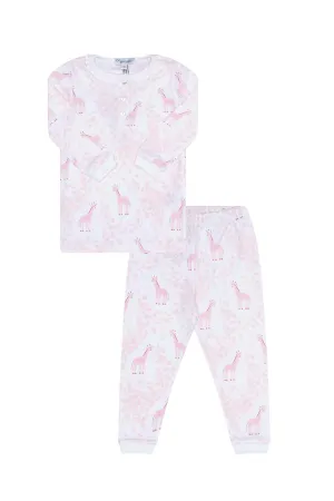 Pink Giraffe Print Pajama