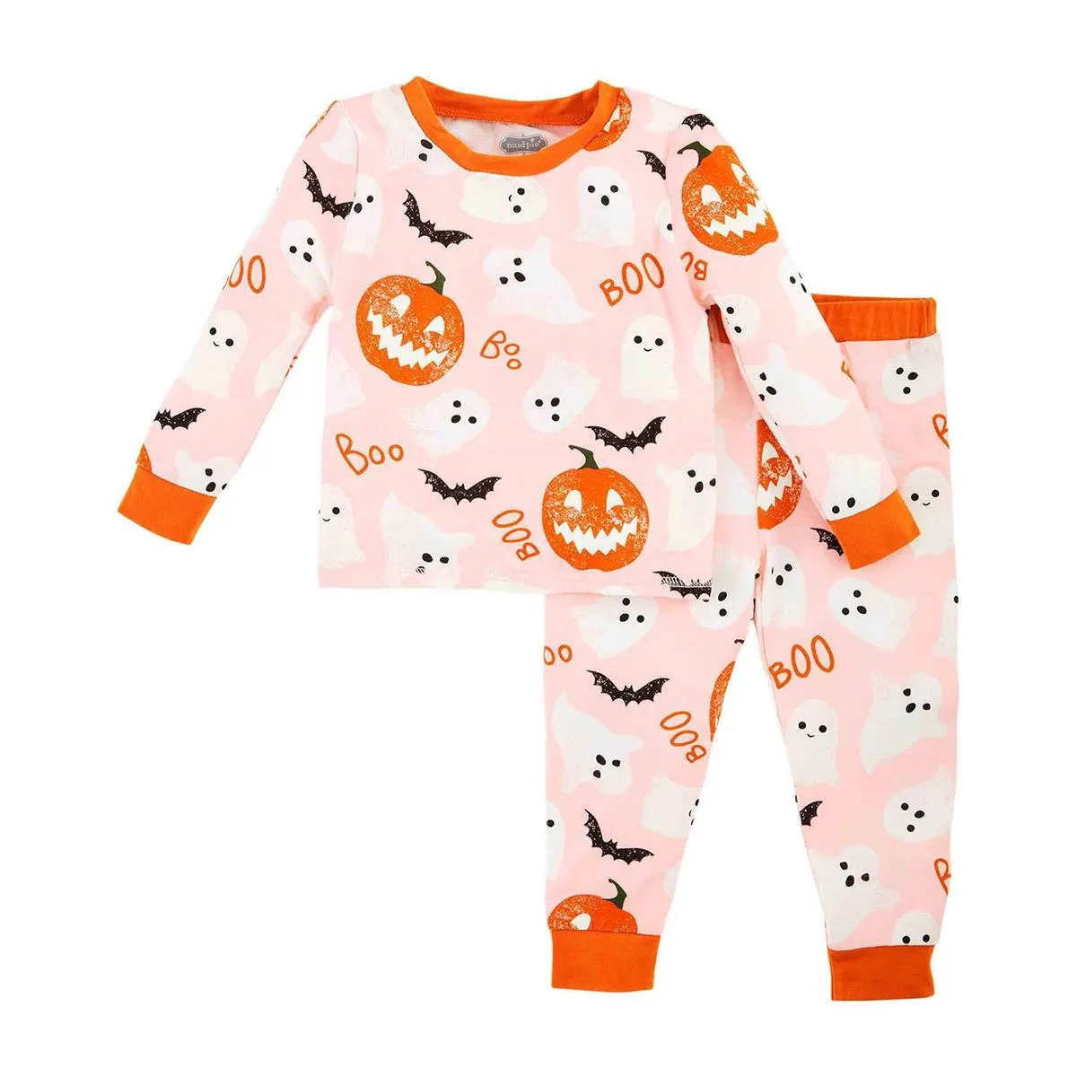 Pink Glow-In-The-Dark Halloween Pajama Set