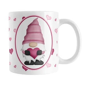 Pink Gnome Dainty Hearts Mug