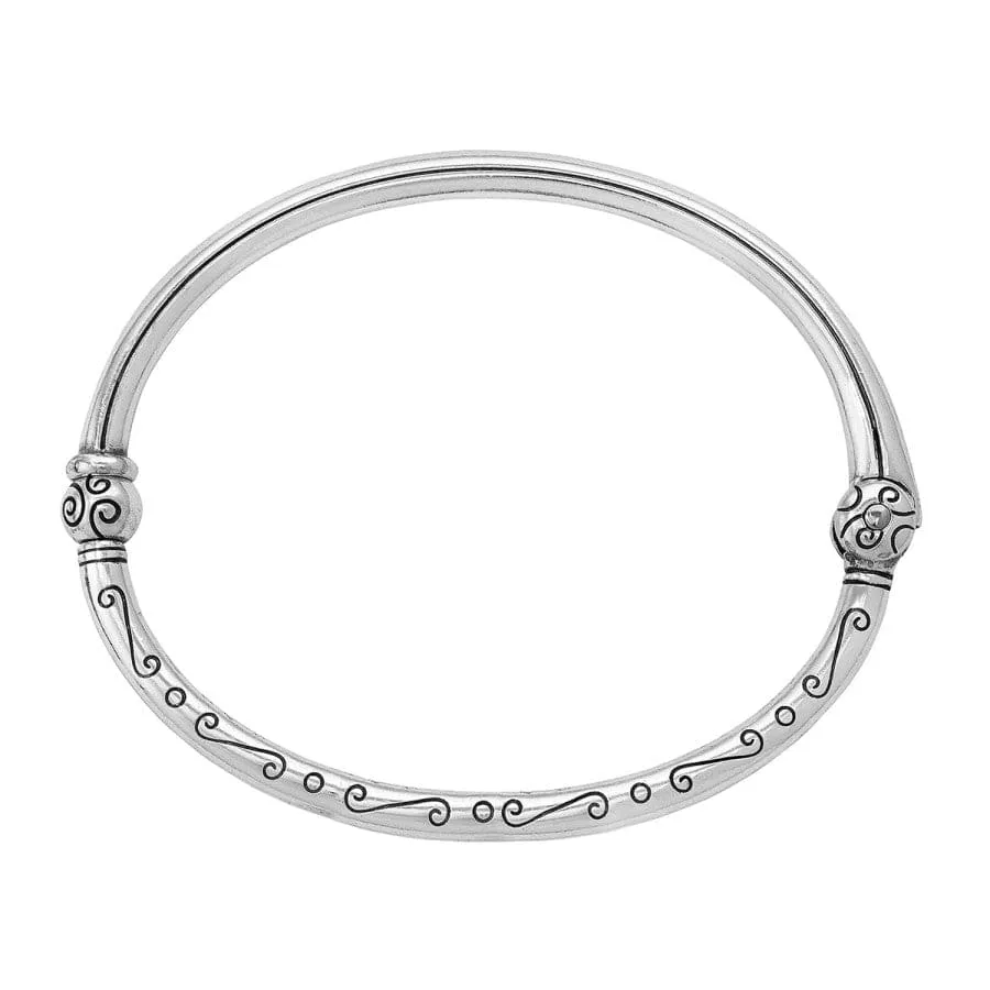 Pink Heart Charm Bangle