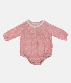 Pink Hearts Baby Girl Romper