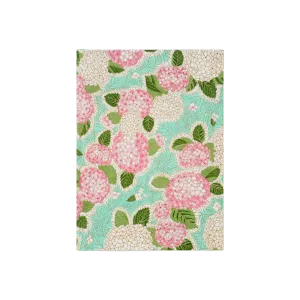 Pink Hydrangea & Mint Notebook