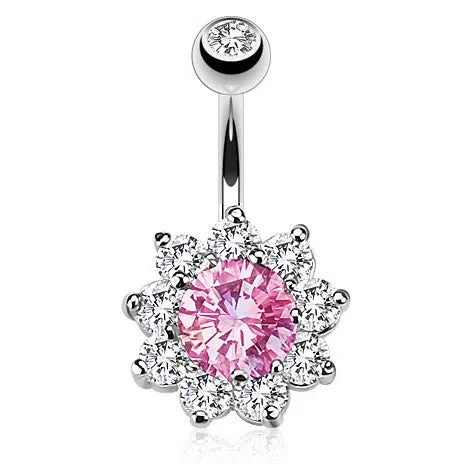 Pink Jaipur Belly Ring