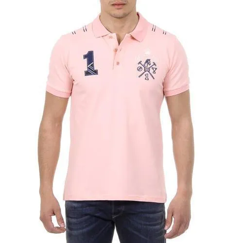 Pink L Ufford & Suffolk Polo Club Mens Polo Short Sleeves US008 PINK