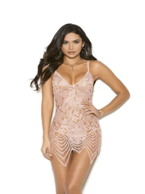 Pink Lace Sheer Innocence Chemise