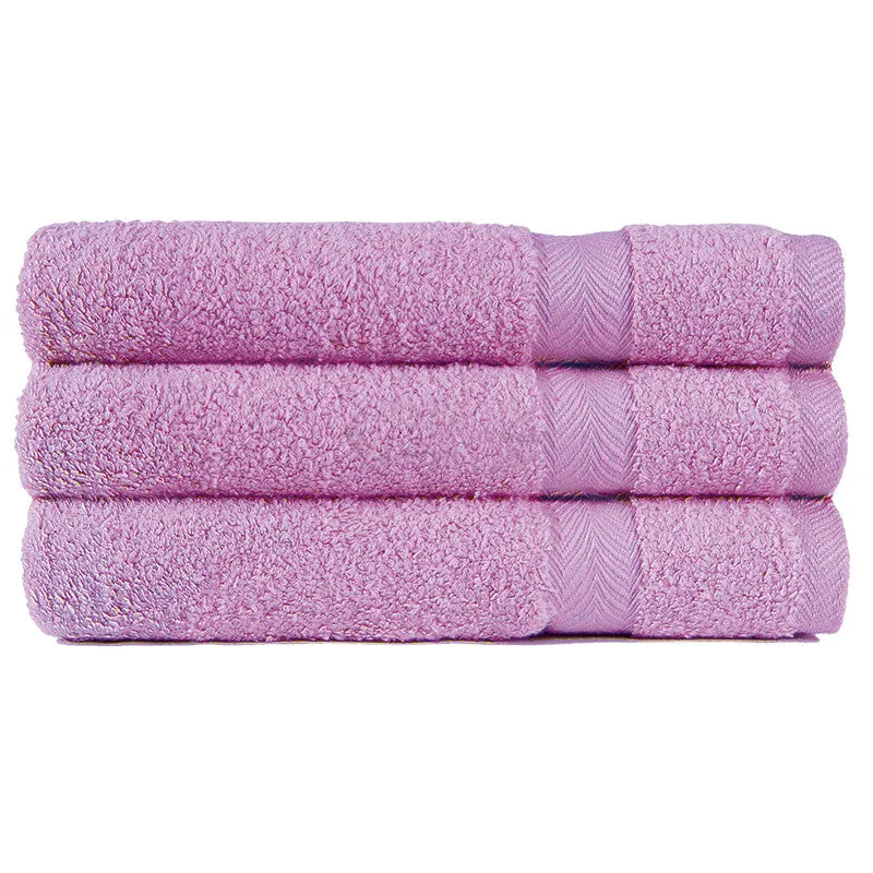 Pink Lavender Luxury Cotton Terry Towels