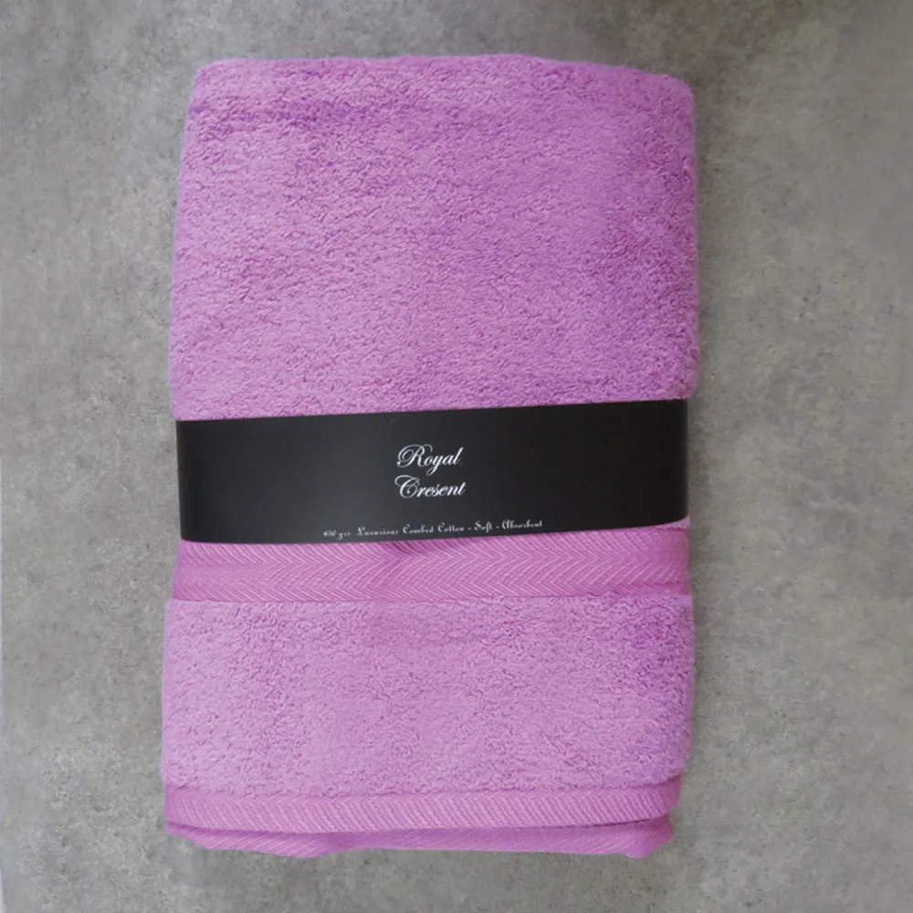 Pink Lavender Luxury Cotton Terry Towels