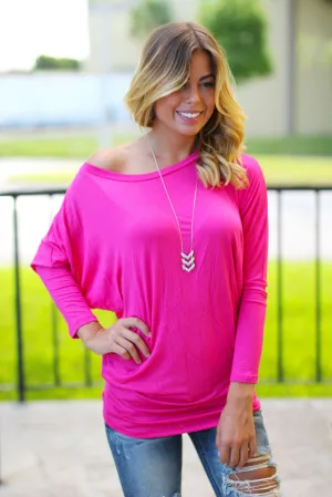 Pink Long Sleeve Top