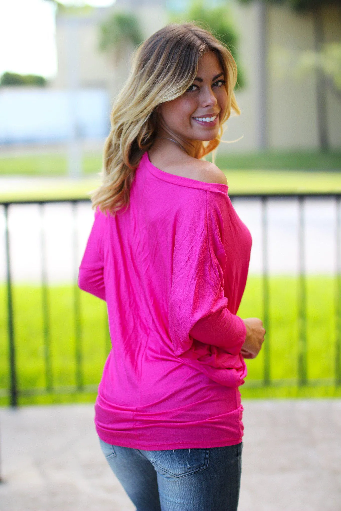 Pink Long Sleeve Top