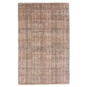 Pink Modern Wool Blend Rug - 5'1" x 8'