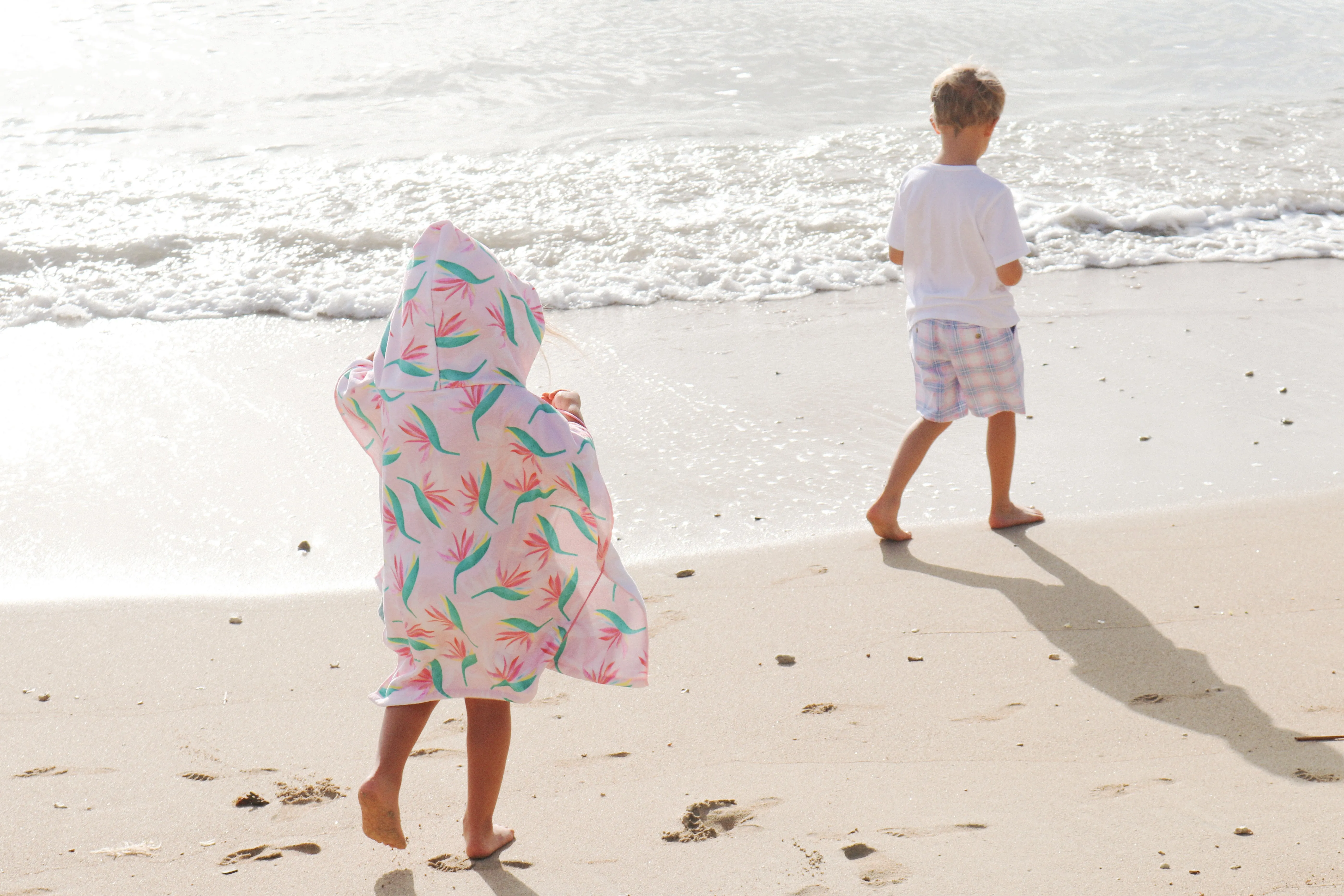 Pink Monstera Keiki Poncho