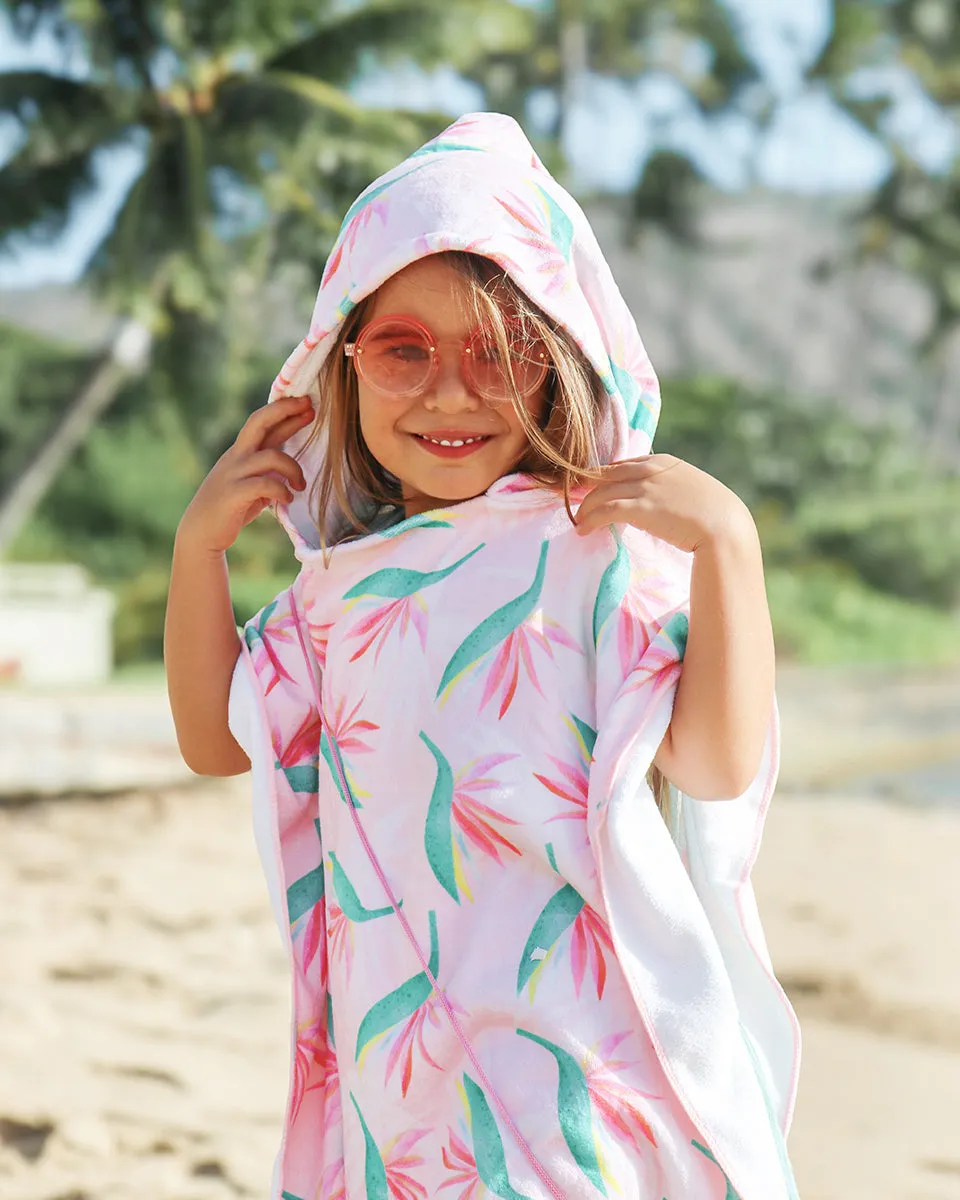 Pink Monstera Keiki Poncho