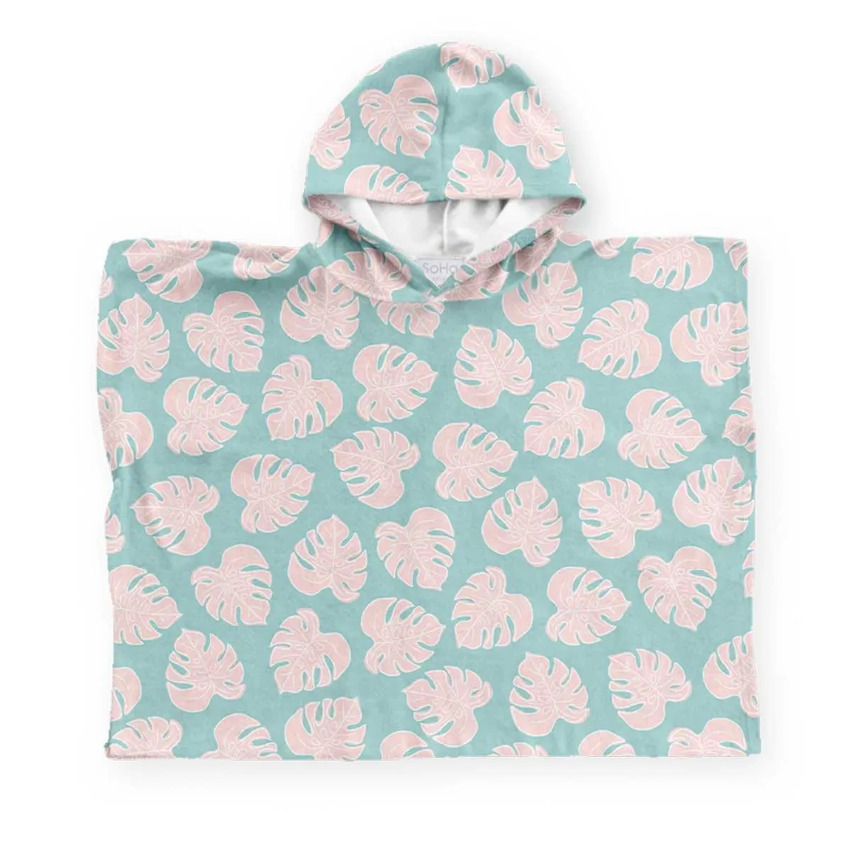 Pink Monstera Keiki Poncho