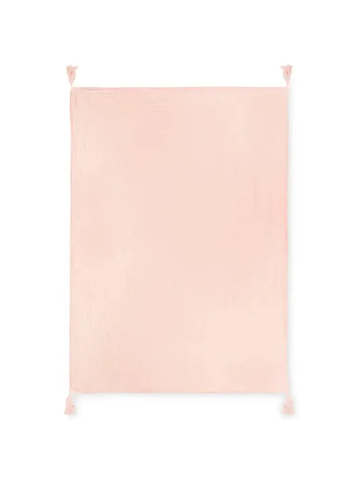 Pink Muslin Throw