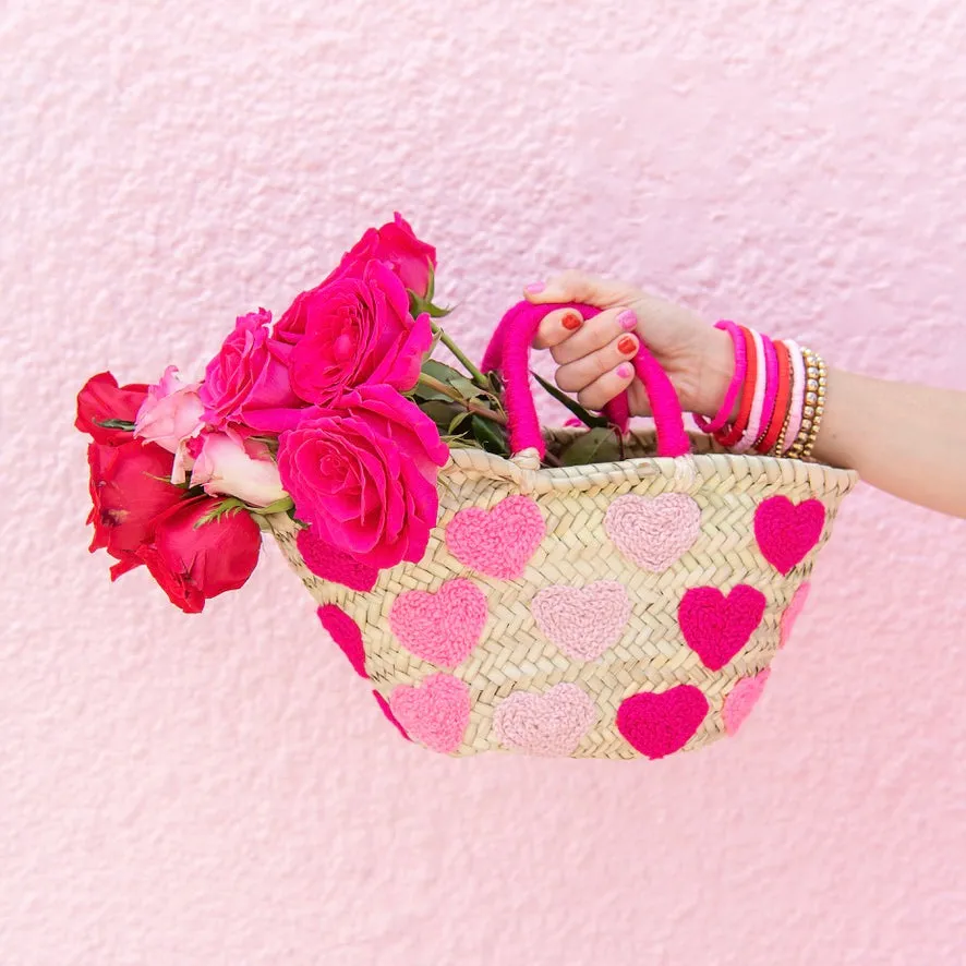 Pink Ombre Hearts Valentines Tote