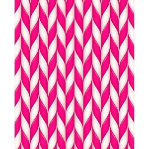 Pink Peppermint Sticks Printed Backdrop